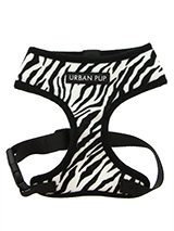 Zebra Print Harness - Our Zebra Print Harness is a contemporary animal print style and is right on trend. It is lightweight and incredibly strong. Designed by Urban Pup to provide the ultimate in comfort and safety. It features a breathable material for maximum air circulation that helps prevent your dog overheating and...