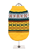 Yellow Fair Isle Vintage Sweater - We're constantly inspired by heritage designs not only from Britain but also from Scandinavia, especially when those designs are in style as they are this season. A high turtle neck and elasticated sleeves make this sweater extra cosy and the vibrant pattern will brighten up even the greyest of days...