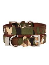 Camouflage Fabric Collar - If you have an action boy or girl this collar will be right up their street. It is lightweight and incredibly strong. The collar has been finished with chrome detailing including the eyelets and tip of the collar. A matching lead, harness and bandana are available to purchase separately. You can be...