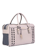 Aimee Pet Carrier - One of our favourite & most elegant of bags! Designer fashion all the way. Our Aimee Pet Carrier is especially designed to help you look fabulous and make your pet's journey as comfortable and as safe as possible. It has a beautiful faux leather outer with a series of ventilation holes which add to...