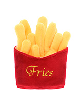 Fries Plush & Squeaky Dog Toy - Who doesn't like a portion of fries? For the complete meal deal team them up our juicy burger and milkshake toys. This classic American fast food toy will keep you dog amused for hours, maybe even long enough for you to eat yours before the begging starts. This toy will provide hours of fun for your...