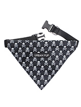 Skulls & Crossbones Bandana - Our Skulls and Crossbones Bandana is one for all the bad boys and girls out there. Just attach your lead to the D ring and this stylish Bandana can also be used as a collar. It is lightweight and incredibly strong. You can be sure that this stylish and practical Bandana will be admired from both nea...