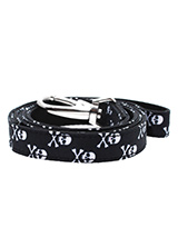Skulls & Crossbones Fabric Lead - Here at Urban Pup our design team understands that everyone likes a coordinated look. So we added a Skulls & Crossbones Lead to match our Skulls & Crossbones Harness, Bandana and collar. This lead is lightweight and incredibly strong.