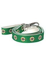 Northern Ireland Football Team Lead - Complete your pet's ensemble with the Urban Pup Retro Northern Ireland 
Dog Lead, meticulously designed to coordinate with our Northern Ireland 
Retro Harness and Collar. This lead showcases the team crest along its 
entire length, affirming your allegiance with every step. Crafted for 
durabili...