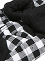 Two Tone Checked Coat