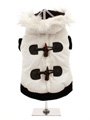 Luxury White Toggle Quilted Ski Parka