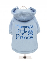 ''Mummys Little Prince'' Fleece-Lined Dog Hoodie / Sweatshirt