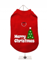 ''Christmas: Christmas Tree'' Harness-Lined Dog T-Shirt