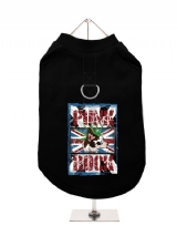 ''UK Punk Rock'' Harness-Lined Dog T-Shirt