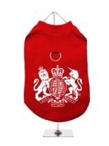 ''British Coat of Arms'' Harness-Lined Dog T-Shirt