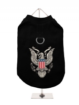 ''American Eagle'' Harness-Lined Dog T-Shirt