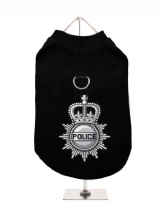 ''British Police'' Harness-Lined Dog T-Shirt