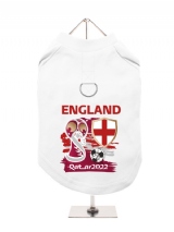 ''World Cup 2022: England'' Harness-Lined Dog T-Shirt