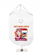 ''World Cup 2022: Netherlands'' Harness-Lined Dog T-Shirt