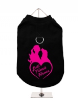 ''Best Friends Forever Heart'' Harness-Lined Dog T-Shirt