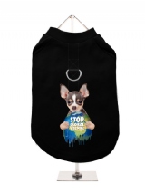 ''Stop Global Warming'' Harness-Lined Dog T-Shirt