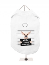 ''Police Mugshot - Chihuahua'' Harness-Lined Dog T-Shirt