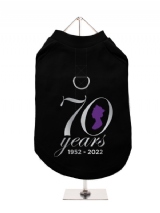 ''Queens Jubilee: 70 Years'' Harness-Lined Dog T-Shirt