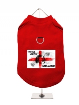 ''World Cup 2022: Three Lions England'' Harness-Lined Dog T-Shirt