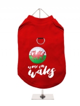 ''World Cup 2022: Come On Wales'' Harness-Lined Dog T-Shirt