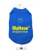 ''Maltese Designer Wear'' Harness-Lined Dog T-Shirt