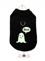 ''Halloween: Ghost Boo!'' Harness-Lined Dog T-Shirt