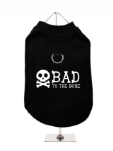 ''Bad To The Bone'' Harness-Lined Dog T-Shirt