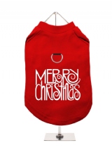 ''Christmas: Merry Christmas'' Harness-Lined Dog T-Shirt