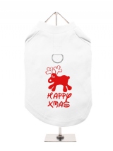 ''Christmas: Happy Xmas'' Harness-Lined Dog T-Shirt