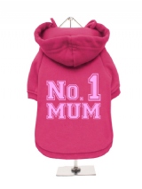 ''Mothers Day: No. 1 Mum'' Fleece-Lined Dog Hoodie / Sweatshirt
