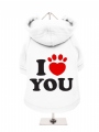 ''I Love You'' Dog Sweatshirt