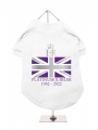 ''Queens Jubilee: ERII Platinum Flag'' Dog T-Shirt